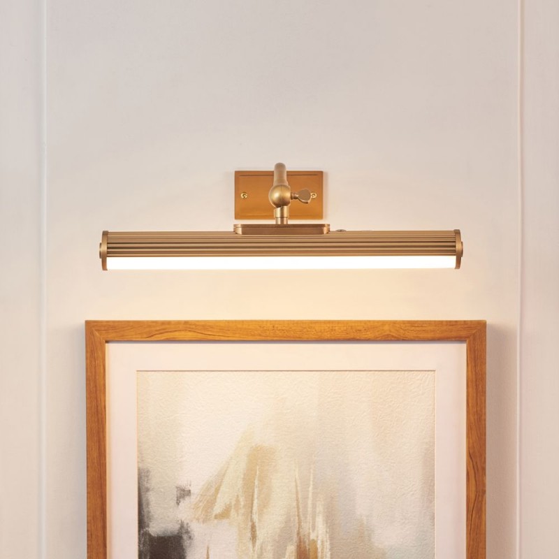 Endon-124635 - Kindos - Warm Brass USB Rechargeable Picture Light