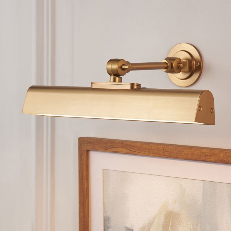 Endon-124636 - Dalyan - Warm Brass USB Rechargeable Picture Light