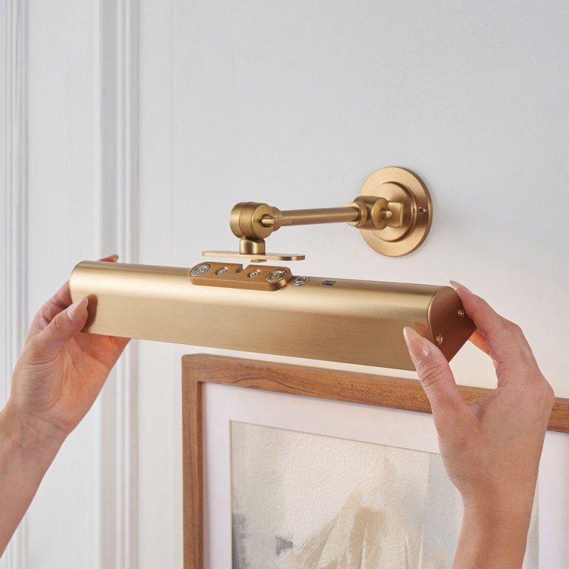 Endon-124636 - Dalyan - Warm Brass USB Rechargeable Picture Light