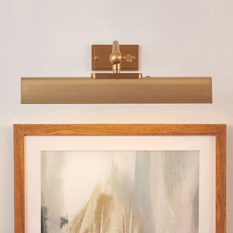 Endon-124637 - Lasos - Warm Brass USB Rechargeable Picture Light