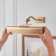 Endon-124637 - Lasos - Warm Brass USB Rechargeable Picture Light