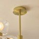 Endon-124804 - Rossano - Warm Brass 6 Light Centre Fitting with Clear & Frosted Glass