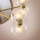 Endon-124805 - Rossano - Warm Brass 10 Light Centre Fitting with Clear & Frosted Glass