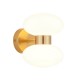 Endon-124812 - Rossano - Warm Brass 2 Light Wall Lamp with Opal Glass