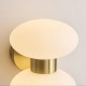 Endon-124812 - Rossano - Warm Brass 2 Light Wall Lamp with Opal Glass