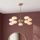 Endon-124814 - Rossano - Warm Brass 10 Light Centre Fitting with Opal Glass