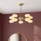 Endon-124814 - Rossano - Warm Brass 10 Light Centre Fitting with Opal Glass
