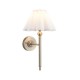 Endon-125425 - Sylvie - Antique Brass Wall Lamp with Vintage White Cotton