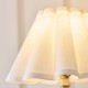 Endon-125425 - Sylvie - Antique Brass Wall Lamp with Vintage White Cotton