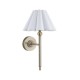 Endon-125425 - Sylvie - Antique Brass Wall Lamp with Vintage White Cotton