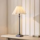 Endon-125426 - Sylvie - Matt Black Table Lamp with Vintage White Cotton
