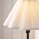 Endon-125426 - Sylvie - Matt Black Table Lamp with Vintage White Cotton