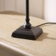 Endon-125426 - Sylvie - Matt Black Table Lamp with Vintage White Cotton
