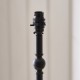 Endon-125426 - Sylvie - Matt Black Table Lamp with Vintage White Cotton
