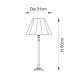 Endon-125426 - Sylvie - Matt Black Table Lamp with Vintage White Cotton