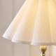 Endon-125427 - Sylvie - Antique Brass Table Lamp with Vintage White Cotton