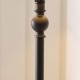 Endon-125428 - Sylvie - Matt Black Floor Lamp with Vintage White Cotton