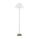 Endon-125429 - Sylvie - Antique Brass Floor Lamp with Vintage White Cotton