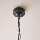 Endon-125430 - Sylvie - Matt Black 5 Light Centre Fitting with Vintage White Cotton