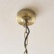 Endon-125431 - Sylvie - Antique Brass 5 Light Centre Fitting with Vintage White Cotton