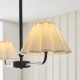 Endon-125432 - Sylvie - Matt Black 2 Light over Island Fitting with Vintage White Cotton