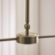 Endon-125433 - Sylvie - Antique Brass 2 Light over Island Fitting with Vintage White Cotton