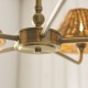 Endon-125446 - Jericho - Antique Brass 5 Light Centre Fitting with Brown Rattan
