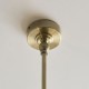 Endon-125448 - Jericho - Antique Brass 2 Light over Island Fitting with Brown Rattan