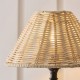 Endon-125449 - Jericho - Matt Black Wall Lamp with Natural Rattan