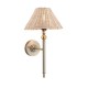 Endon-125450 - Jericho - Antique Brass Wall Lamp with Natural Rattan