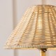 Endon-125450 - Jericho - Antique Brass Wall Lamp with Natural Rattan