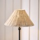 Endon-125451 - Jericho - Matt Black Table Lamp with Natural Rattan