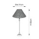 Endon-125451 - Jericho - Matt Black Table Lamp with Natural Rattan