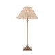 Endon-125452 - Jericho - Antique Brass Table Lamp with Natural Rattan