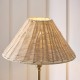 Endon-125452 - Jericho - Antique Brass Table Lamp with Natural Rattan