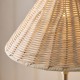 Endon-125452 - Jericho - Antique Brass Table Lamp with Natural Rattan