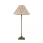 Jericho - Antique Brass Table Lamp with Natural Rattan