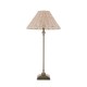 Endon-125452 - Jericho - Antique Brass Table Lamp with Natural Rattan