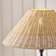 Endon-125453 - Jericho - Matt Black Floor Lamp with Natural Rattan