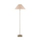 Endon-125454 - Jericho - Antique Brass Floor Lamp with Natural Rattan