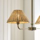Endon-125458 - Jericho - Antique Brass 2 Light over Island Fitting with Natural Rattan
