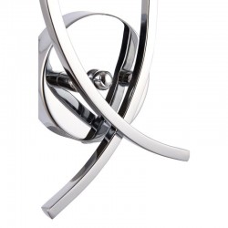 Havana - Chrome 2 Light Wall Lamp with Frosted Glass Havana - Chrome 2 Light Wall Lamp with Frosted Glass
