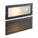 Saxby-OL60AB - Eco - Textured Black & Frosted Glass Brick Light