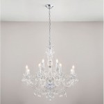 Clarence - Chrome 12 light Chandelier with Clear Acrylic