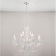 Endon-308-8-4CL - Clarence - Clear Acrylic with Chrome 12 light Chandelier