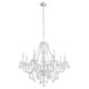 Endon-308-8CL - Clarence - Clear Acrylic with Chrome 8 light Chandelier
