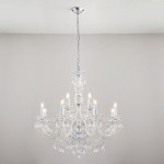 Clarence - Chrome 8 light Chandelier with Clear Acrylic Clarence - Chrome 8 light Chandelier with Clear Acrylic
