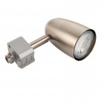 Monte - Satin & Polished Chrome Track Head Spotlight Monte - Satin & Polished Chrome Track Head Spotlight