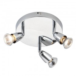 Amalfi - Polished Chrome 3 Light Round Spotlights