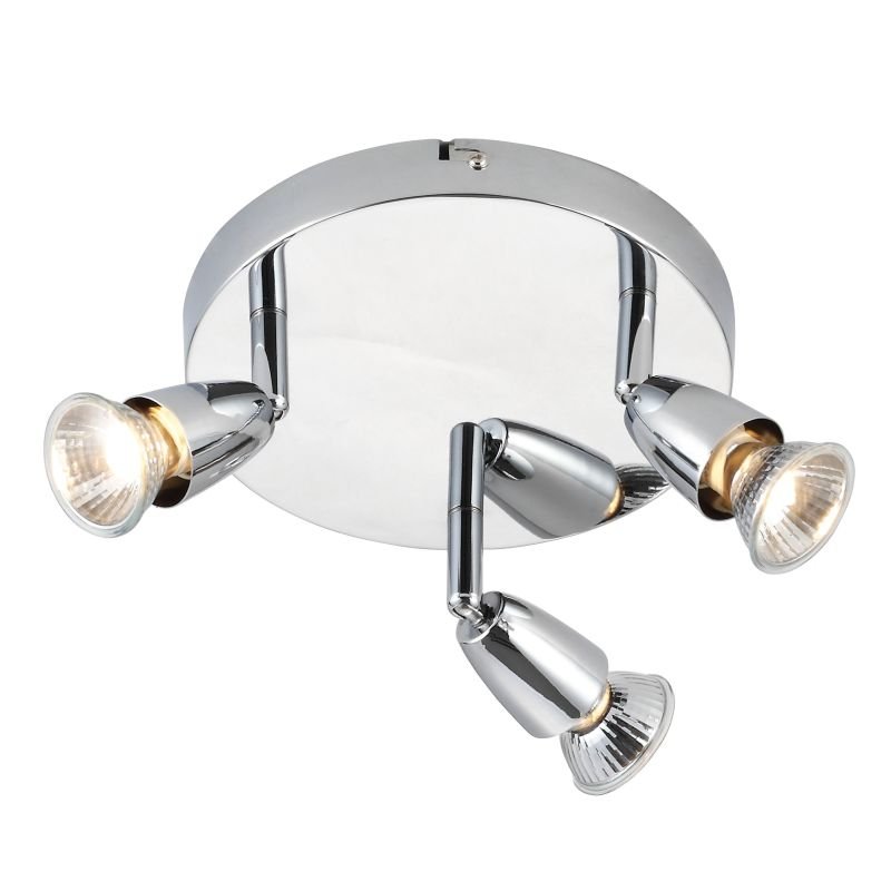 Saxby-43279 - Amalfi - Polished Chrome 3 Light Round Spotlights